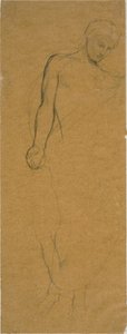Studie einer stehenden drapierten Figur von Jules Elie Delaunay