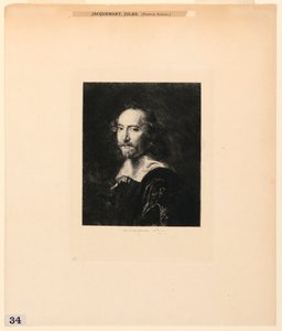 Porträt eines Mannes, aus "Radierungen von Bildern im Metropolitan Museum, New York" von Jules Ferdinand Jacquemart