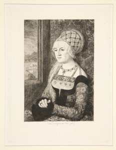 Porträt einer Frau von Jules Ferdinand Jacquemart