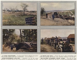 La Cagna Bouleversee, Le Service des Eaux, Approvisionnements Sous Bois, Eine Batterie gegen Flugzeuge