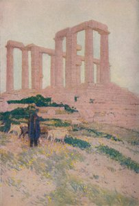 Der Tempel von Poseidon und Athene in Sunium, 1913