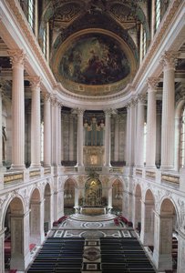 Innenansicht der Kapelle, 1699-1710 von Jules Hardouin Mansart