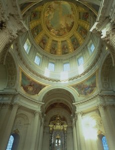 Innenansicht der Kuppel, 1677-1706 von Jules Hardouin Mansart