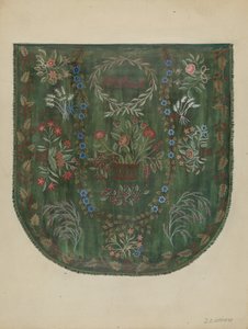 Bestickte Decke, ca. 1936