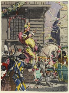 Illustration für die Memoiren von Casanova von Jules Marie Auguste Leroux