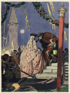 Illustration für die Memoiren von Casanova von Jules Marie Auguste Leroux