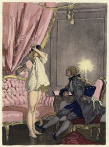 Illustration für die Memoiren von Casanova von Jules Marie Auguste Leroux