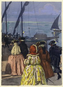 Illustration für die Memoiren von Casanova von Jules Marie Auguste Leroux