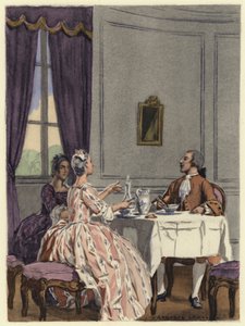 Illustration für die Memoiren von Casanova von Jules Marie Auguste Leroux