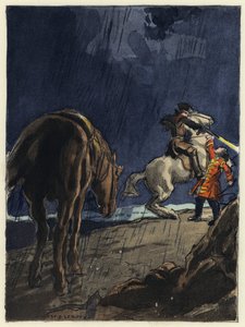 Illustration für die Memoiren von Casanova von Jules Marie Auguste Leroux