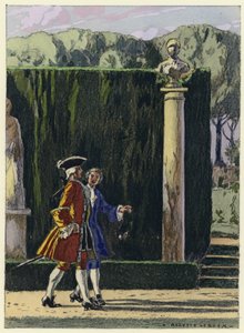 Illustration für die Memoiren von Casanova von Jules Marie Auguste Leroux