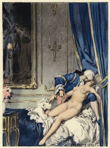 Illustration für die Memoiren von Casanova von Jules Marie Auguste Leroux
