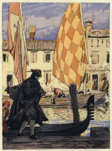 Illustration für die Memoiren von Casanova von Jules Marie Auguste Leroux