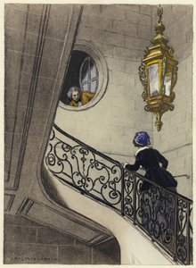 Illustration für die Memoiren von Casanova von Jules Marie Auguste Leroux