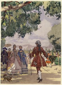 Illustration für die Memoiren von Casanova von Jules Marie Auguste Leroux