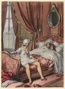 Illustration für die Memoiren von Casanova von Jules Marie Auguste Leroux