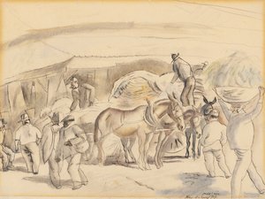 Erntearbeiter von Jules Pascin