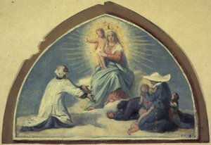 Die Jungfrau präsentiert das Jesuskind dem heiligen Vinzenz von Paul