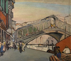 Die Rialtobrücke in Venedig