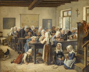 Eine bretonische Mädchenschule, 1882