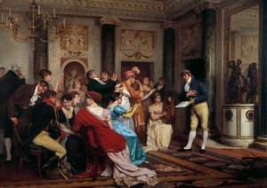 Romantik ist in Mode. Ein Stück Theater in einem Pariser Salon lesen