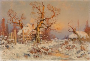Winterlandschaft in der Abendsonne