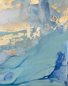 Goldene Wellenlandschaft von Julia Contacessi
