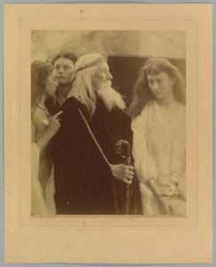 König Lear teilt sein Königreich seinen drei Töchtern zu von Julia Margaret Cameron
