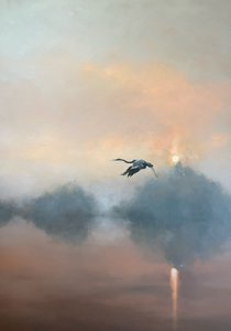 Sonnenaufgang Reiherflug von Julia Purinton
