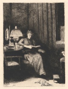 Die Abendlampe von Julian Alden Weir