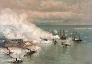 Schlacht in der Bucht von Mobile von Julian O. Davidson