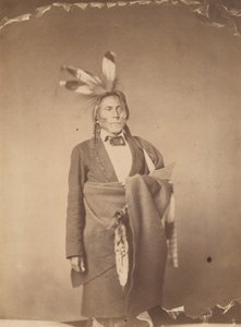 Hin-han-du-ta, Die Rote Eule, ein Häuptling der Mde-wa-kan-ton Sioux von Julian Vannerson