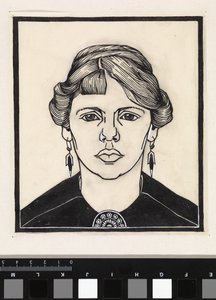 Porträt einer Frau, von vorne