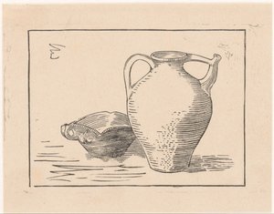 Stillleben mit Kanne und Aschenbecher von Julie de Graag