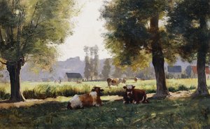 Wiese in Arques-la-Bataille, Normandie von Julien Dupre