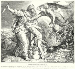 Abraham opfert Isaak (Gravur)