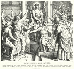 Christus wird zur Kreuzigung übergeben (Stich)
