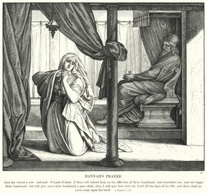 Hannahs Gebet von Julius (after) Schnorr von Carolsfeld