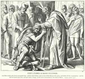 Josua wird als Nachfolger Moses benannt (Gravur) von Julius (after) Schnorr von Carolsfeld