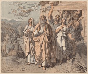 Noah und seine Familie verlassen die Arche, Genesis, VIII
