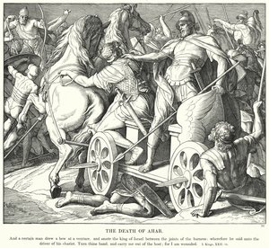 Der Tod Ahabs von Julius (after) Schnorr von Carolsfeld