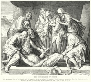 Die Grablegung Christi von Julius (after) Schnorr von Carolsfeld