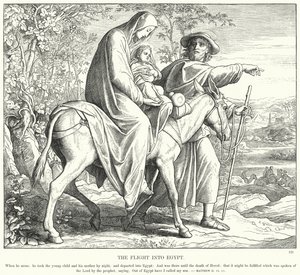 Die Flucht nach Ägypten (Gravur)