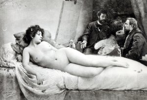 Emile Zola im Atelier des Künstlers, 1891