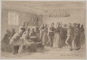 Die Braut tanzt in die Gesellschaft der Verheirateten