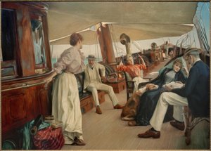 An Bord der Yacht "Namouna" von Julius Leblanc Stewart