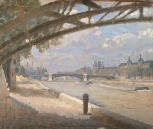 Unter der Pont des Arts, Paris. Mittag