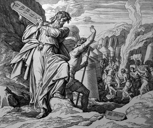 Anbetung des goldenen Kalbes von Julius Schnorr von Carolsfeld