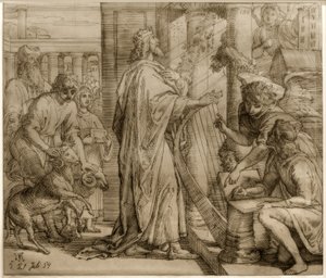 David, der Psalmist – Anbetung von Julius Schnorr von Carolsfeld