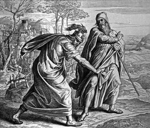 Zwist zwischen Saul und Samuel von Julius Schnorr von Carolsfeld